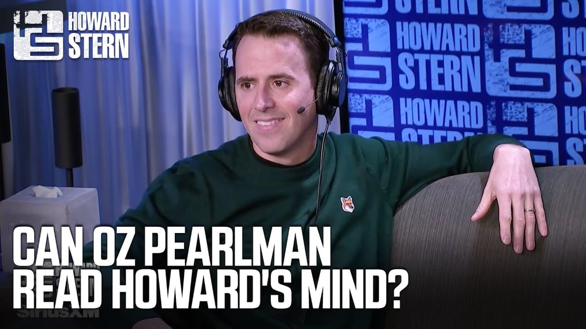 Oz Pearlman on Howard Stern - Mentalism Tools for Magicians