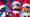 Three Elfs on the Shelf with funny disguises (moustaches and glasses)